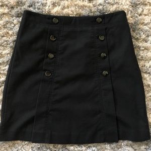 LOFT Black Sailor Style Skirt